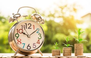 Alarm clock and money