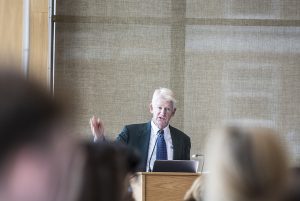 Dr. Glen Morgan of NCI encourages about 100 cancer center representatives to bolster efforts to help their oncology patients to quit smoking. 