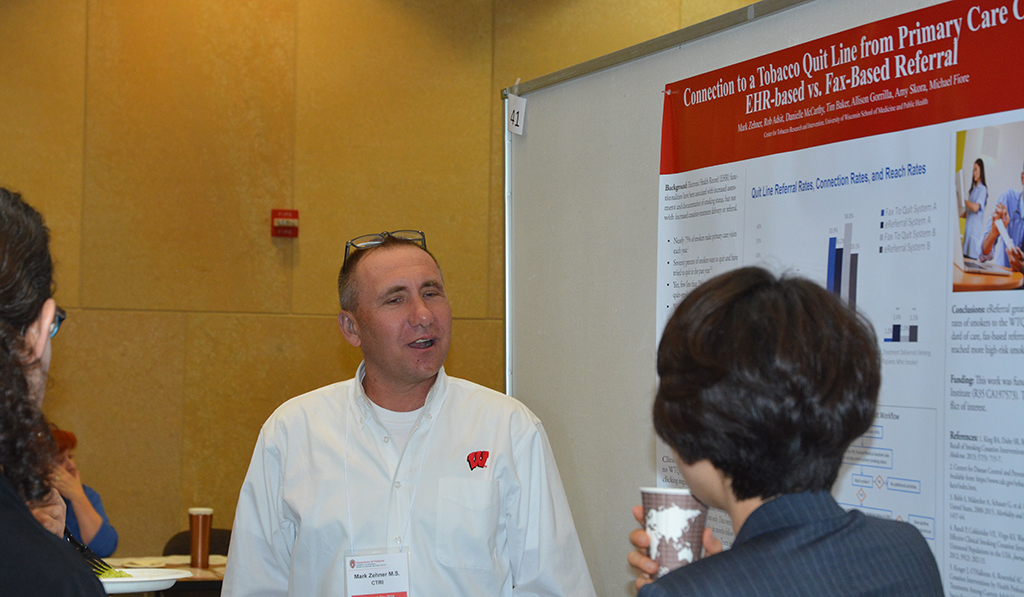 Mark Zehner presents his poster
