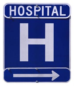 hospital sign