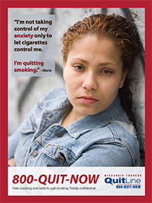 Marie says she didn't get control of her anxiety just to let cigarettes control her. 