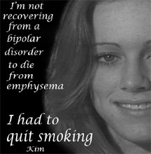 Kim discusses recovering from bipolar disorder and smoking