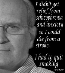 Peter discusses recovery from schizophrenia, anxiety and smoking