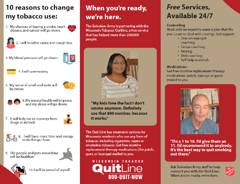Brochure side 1