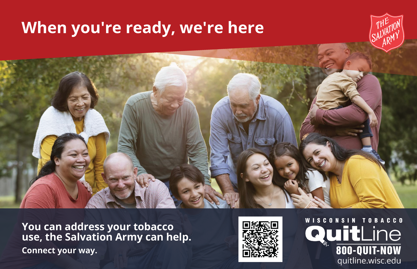 When you're ready, we're here postcard 2